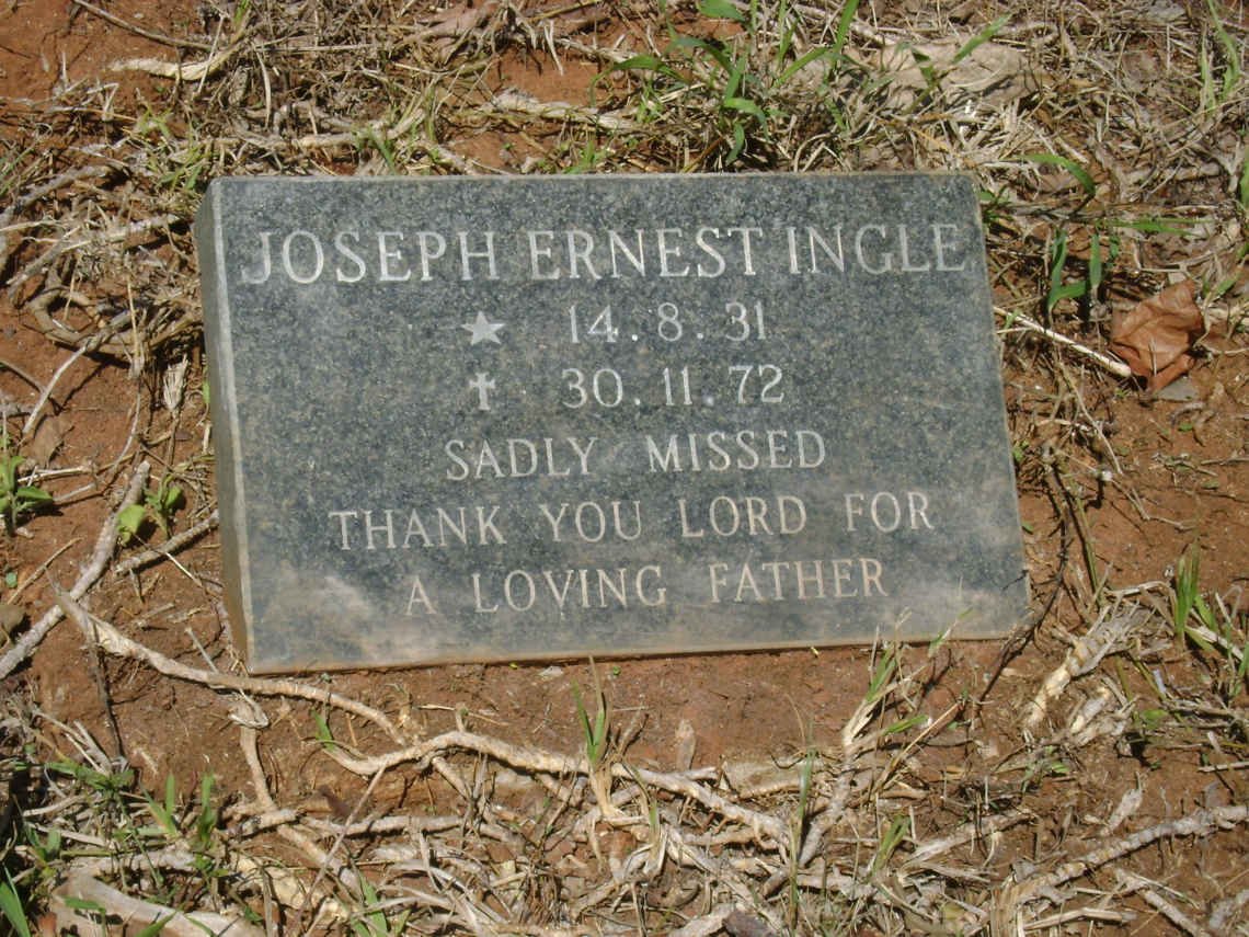 INGLE Joseph Ernest 1931-1972