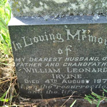 IRVINE William Leonard -1973