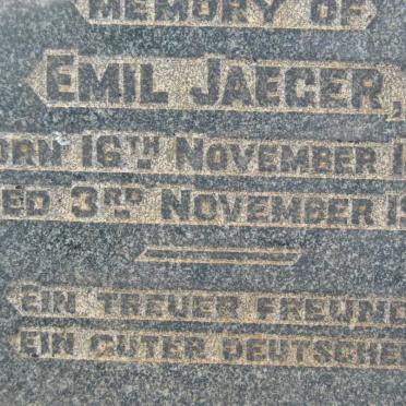 JAEGER Emil 1862-1927