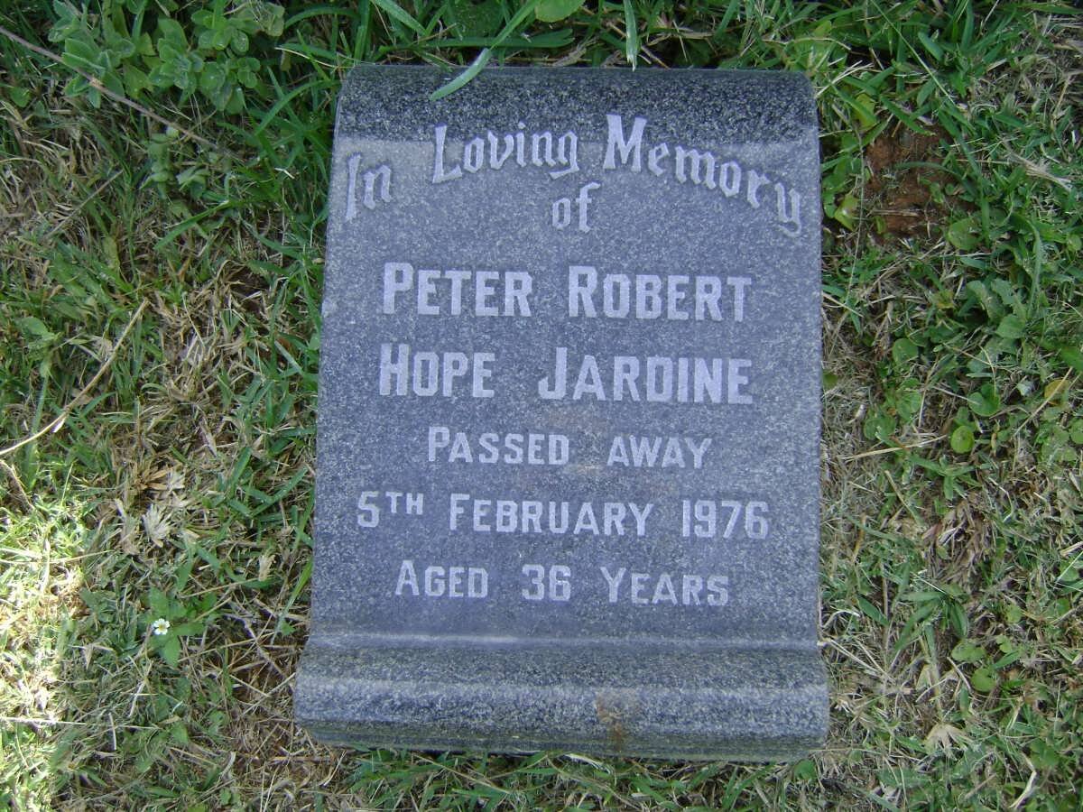 JARDINE Peter Robert Hope -1976