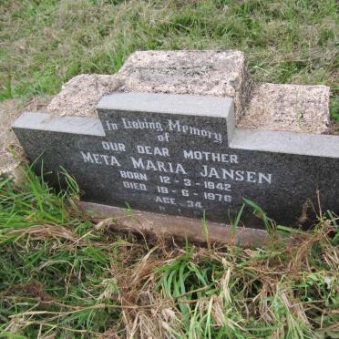 JANSEN Meta Maria 1942-1976