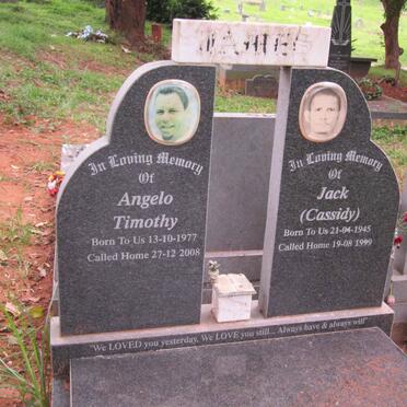 JAMES John Muir 1945-1999 :: JAMES Angelo Timothy 1977-2008