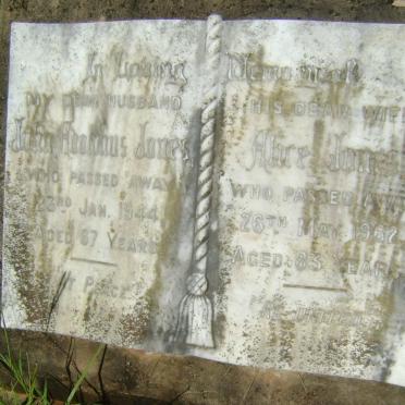 JONES John Adolphus -1944 &amp; Alice -1962