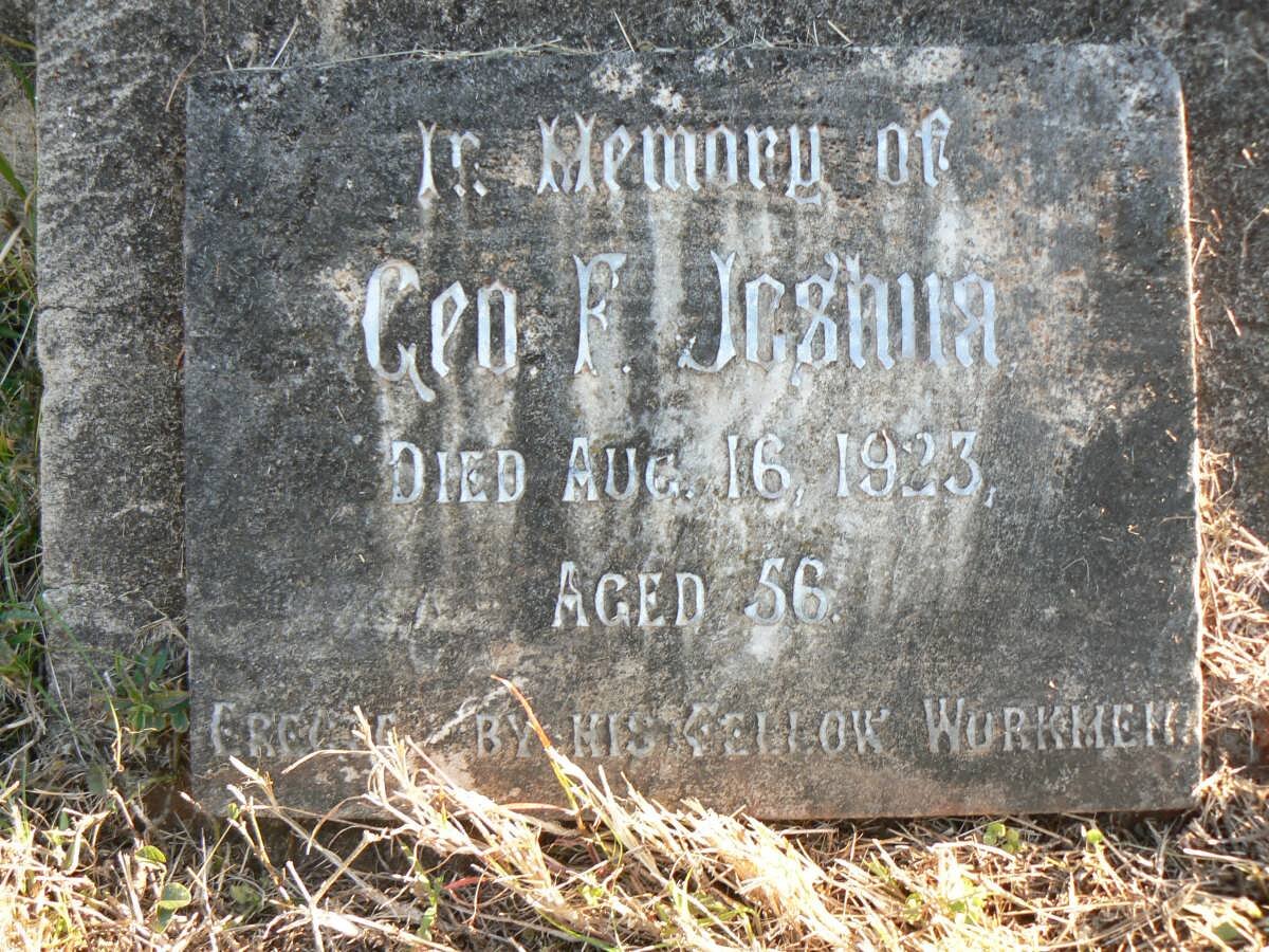 JOSHUA George F. -1923