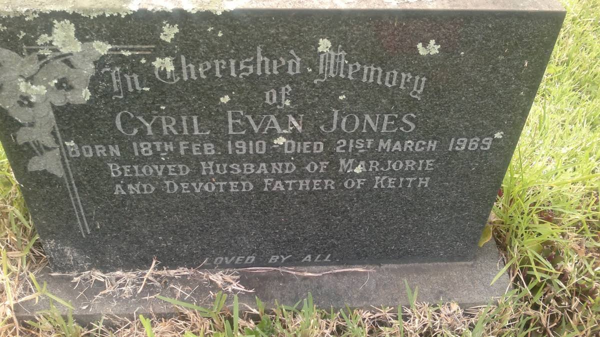 JONES Cyril Evan 1910-1969