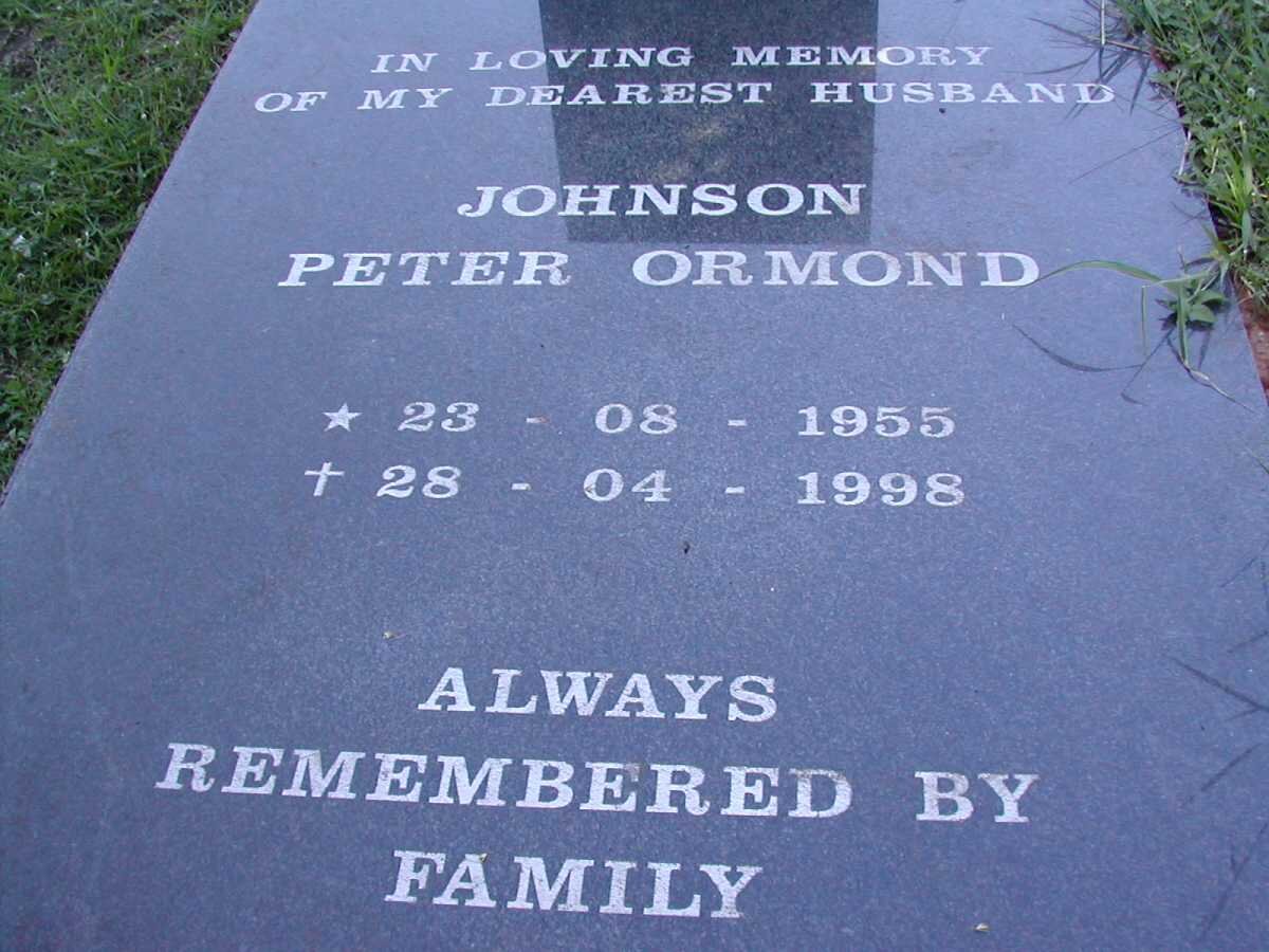 JOHNSON Clifford Louis 1921-1964 &amp; Audrey Frances 1924-1981 :: JOHNSON Peter Ormond 1955-1988