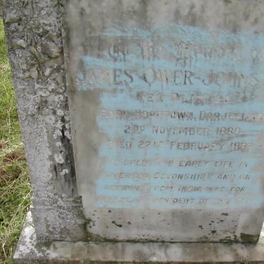 JOHNSTON James, Ower 1880-1937 &amp; Gladys 1906-1978