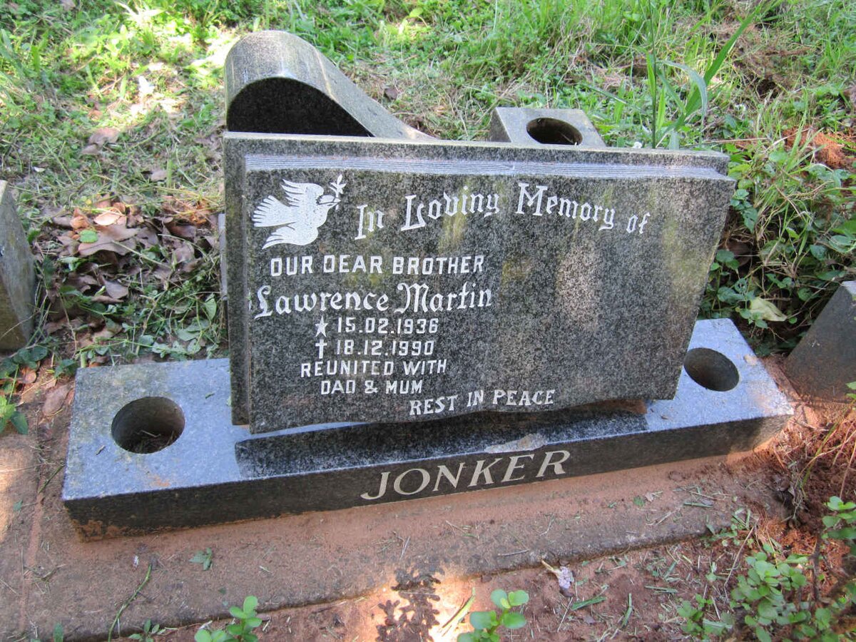 JONKER Lawrence Martin 1936-1990
