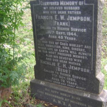 JEMPSON Francis E.W. -1944 &amp; Natalie E.H. -1966