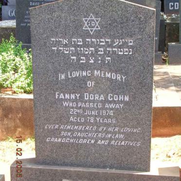 COHN Fanny Dora -1974