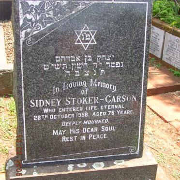 CARSON Sidney, STOKER -1958