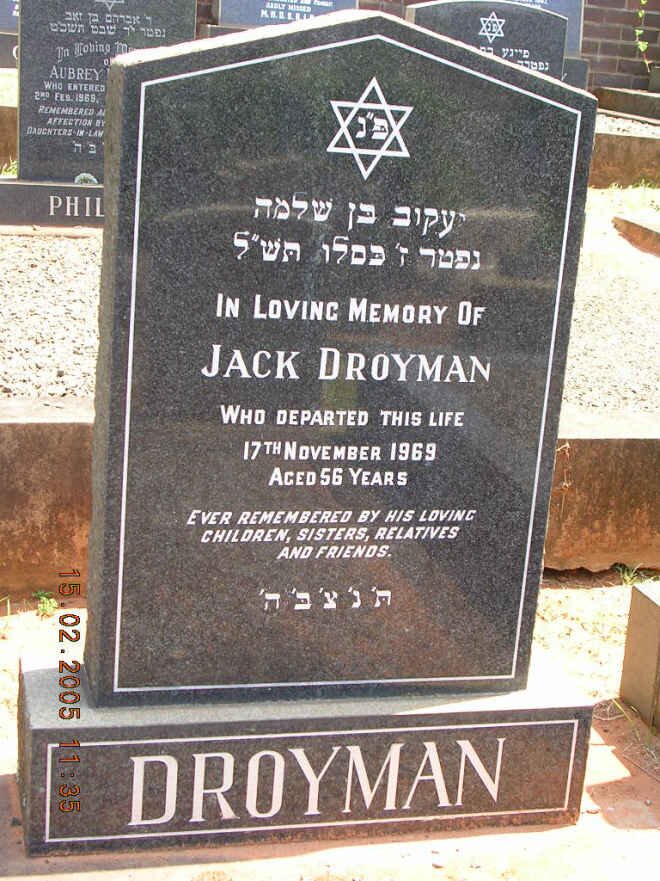 DROYMAN Jack -1969