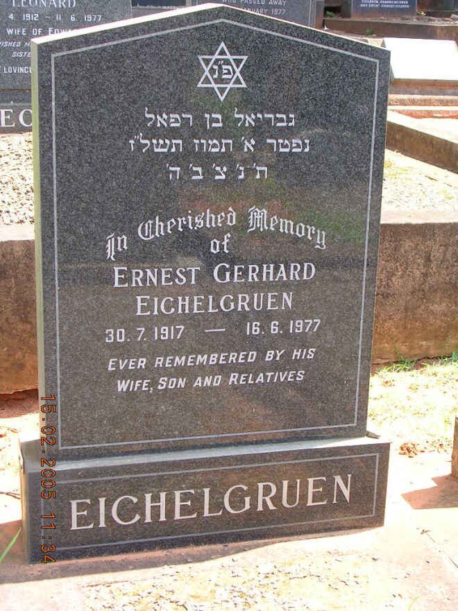 EICHELGRUEN Ernest Gerhard 1917-1977