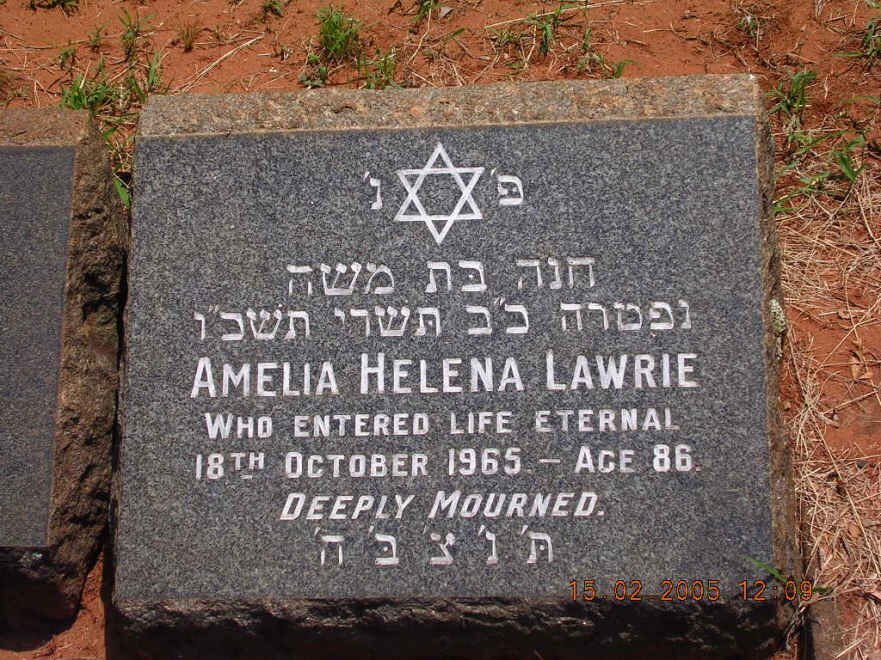 LAWRIE Amelia Helena -1965