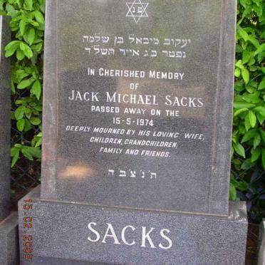 SACKS Jack Michael -1974