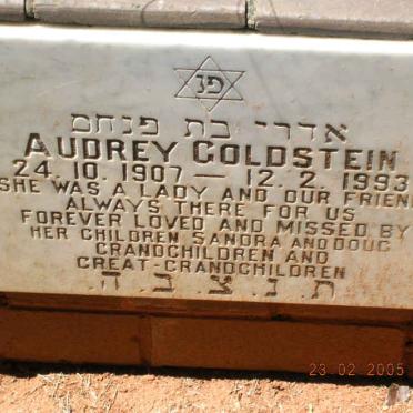 GOLDSTEIN Audrey 1907-1993