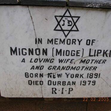 LIPKIN Mignon 1891-1979