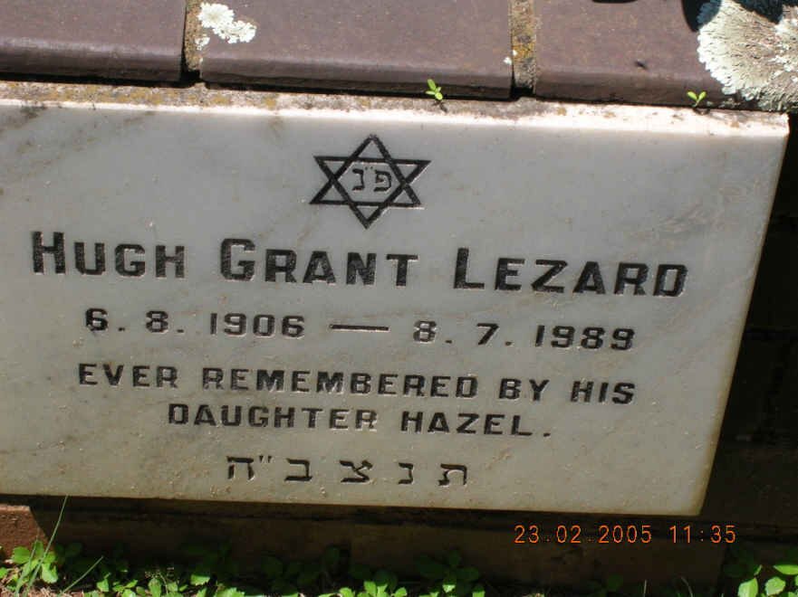 LEZARD Hugh Grant 1906-1989