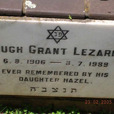 LEZARD Hugh Grant 1906-1989