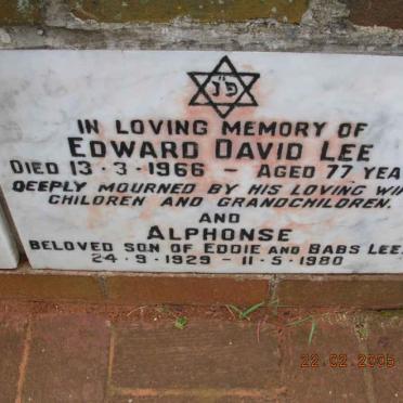 LEE Edward David -1966 :: LEE Alphonse 1929-1980