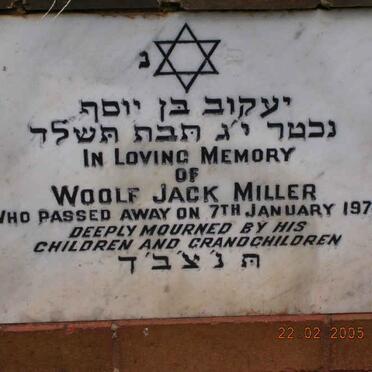 MILLER Woolf Jack -1974