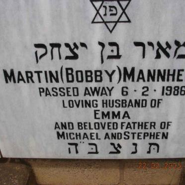 MANNHEIMER Martin -1986