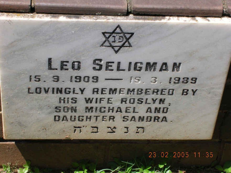 SELIGMAN Leo 1909-1989
