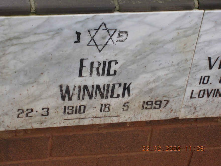 WINNICK Eric 1910-1997