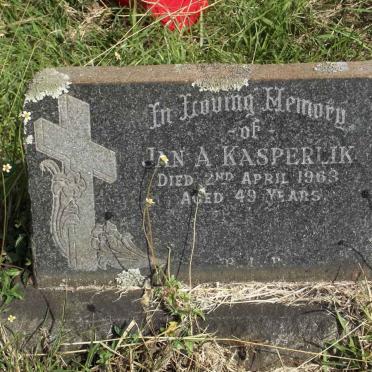 KASPERLIK Jan A. -1963