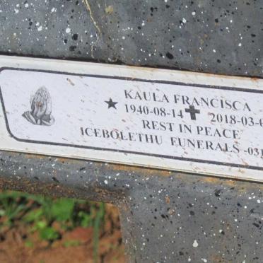 KAULA Francisca 1940-2018