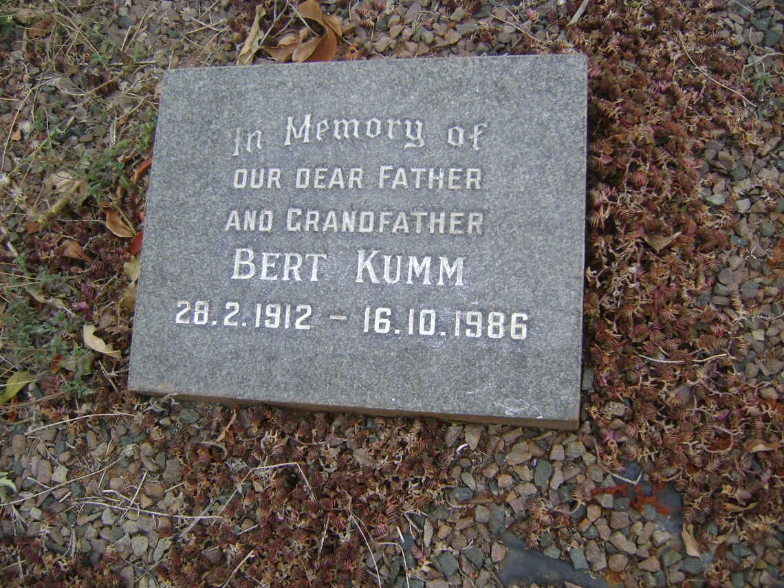 KUMM Bert 1912-1986