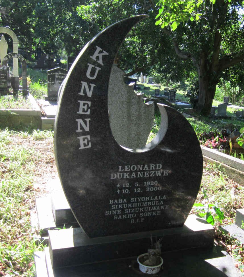 KUNENE Leonard Dukanezwe 1920-2000