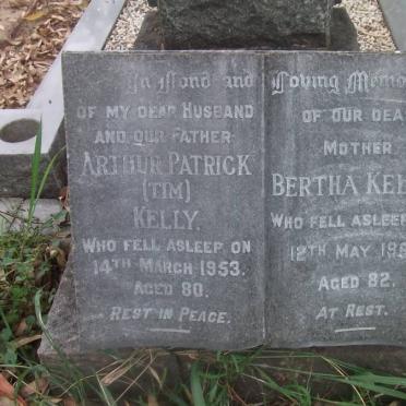 KELLY Arthur Patrick -1953 &amp; Bertha -1967