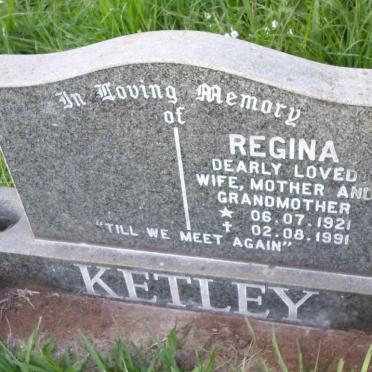 KETLEY Regina 1921-1991