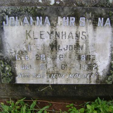 KLEYNHANS Johanna Christina nee VILJOEN 1862-1952