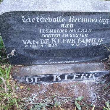 KLERK Tes, de 1953-1987