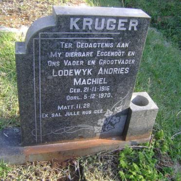 KRUGER Lodewyk Andries Machiel 1916-1970