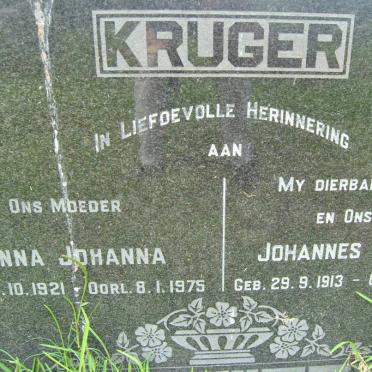 KRUGER Johannes Phillipus 1913-1973 &amp; Anna Johanna 1921-1975