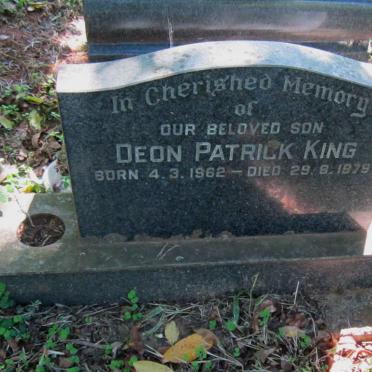 KING Deon Patrick 1962-1979