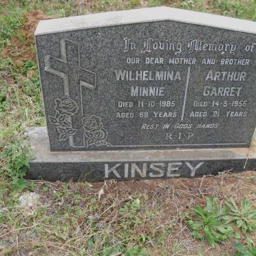 KINSEY Wilhelmina Minnie -1985 :: KINSEY Arthur Garret -1955