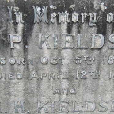 KIELDSEN J.P. 1863-1918 &amp; H.H. 1862-1928