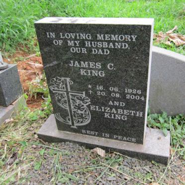 KING James C. 1926-2004 &amp; Elizabeth -1981