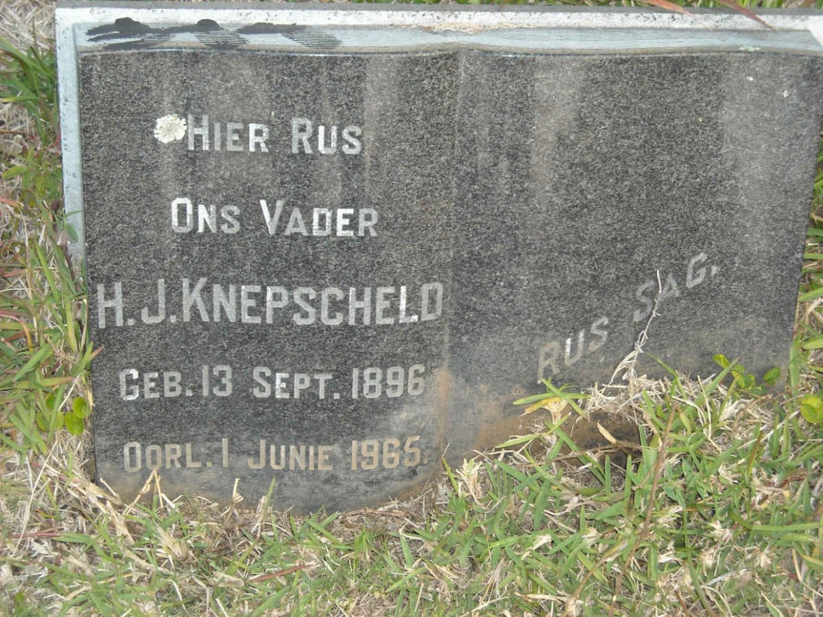 KNEPSCHELD Hermanus Johannes 1896-1965