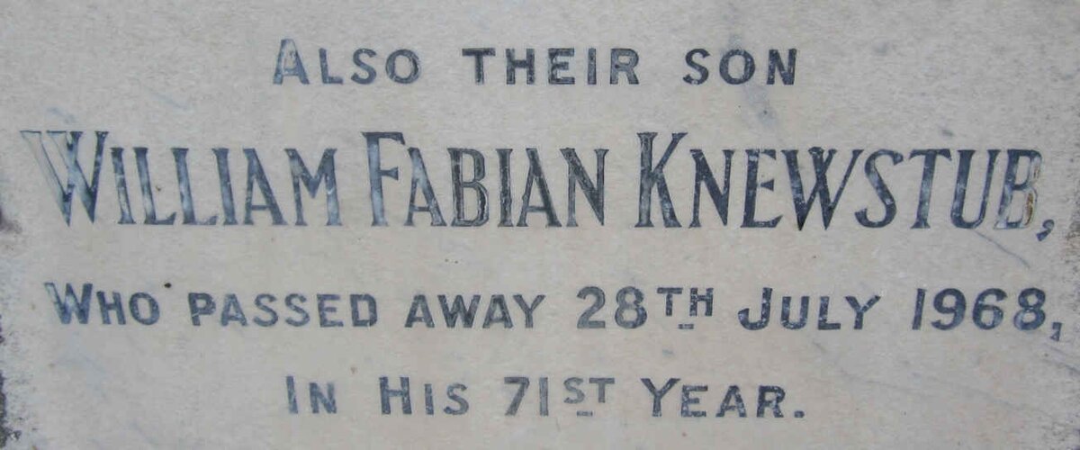 KNEWSTUB William Fabian -1968