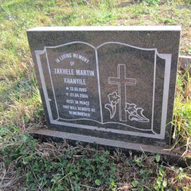 KHANYILE Zakhele Martin 1980-2004