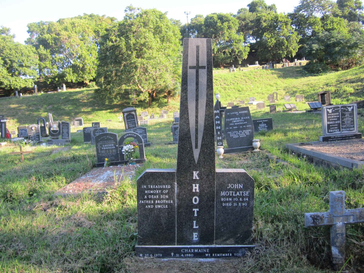 KHOTLE John Motlatse 1964-1990 :: KHOTLE Charmaine 1979-1980