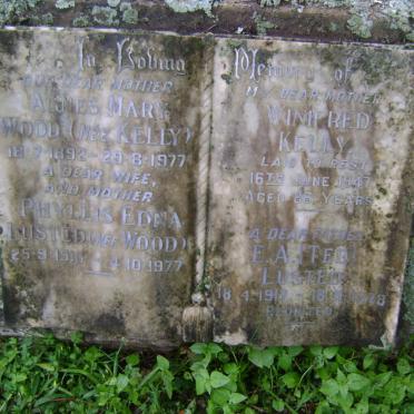 LUSTED E.A. 1917-1978 &amp; Phyllis Edna 1916-1977 :: WOOD Agnes Mary nee KELLY 1892-1977 :: KELLY Winifred -1947