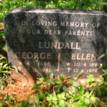 LUNDALL George 1888-1961 &amp; Ellen 1891-1976