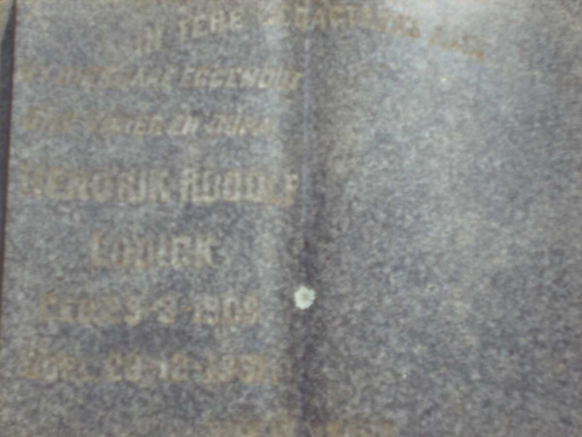 LUDICK Hendrik Rudolf 1909-1961