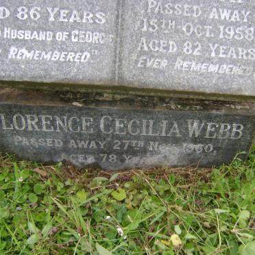 LINDSAY Hugh -1950 &amp; Georgina E. -1958 :: WEBB Florence Cecilia -1960